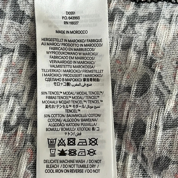 Boden Knot Front Jersey Midi Dress in Black Block Paisley - NEW - Size 16-18R - Picture 10 of 12